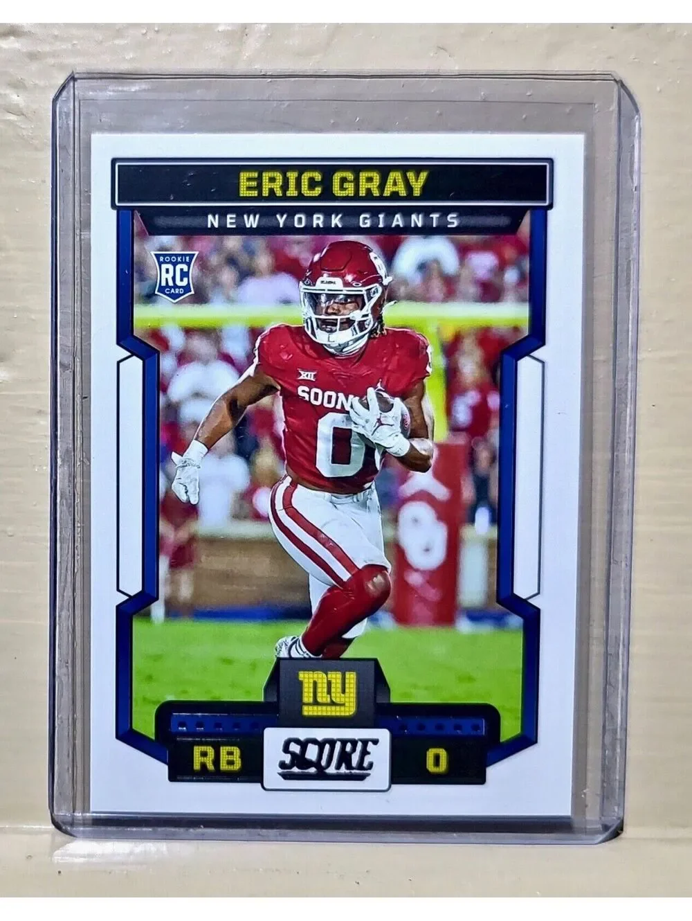 Eric Gray 2023 Panini NFL #332 Score Rookie Football Card New York Giants